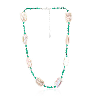 Collar en plata con Perla Keshi (TPC)