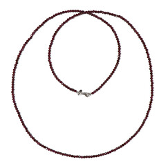 Collar en plata con Rodolita