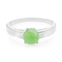 Anillo en plata con Crisoprasa imperial
