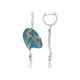 Pendientes en plata con Perla blanca Freshwater (Adela Silber)