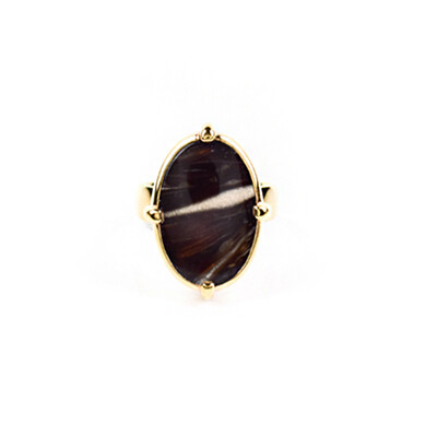 Anillo en plata con Ágata Prairie