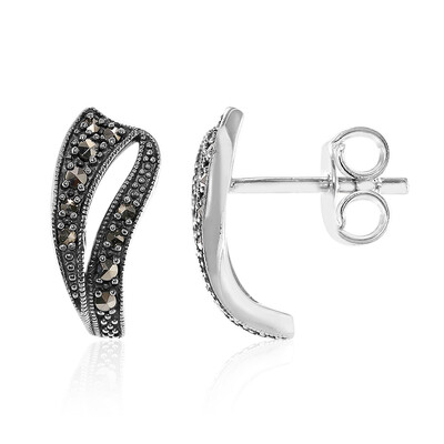 Pendientes en plata con Marcasita
