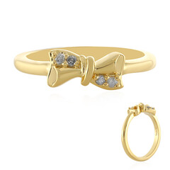Anillo en plata con Diamante I4 (J)