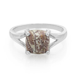 Anillo en plata con Jaspe Sonoran dendritas