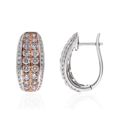 Pendientes en oro con Diamante rosa I1 (CIRARI)