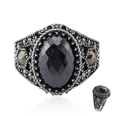 Anillo en plata con Hematita negra (Annette classic)