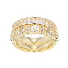 Anillo en plata con Topacio blanco (Adela Silber)
