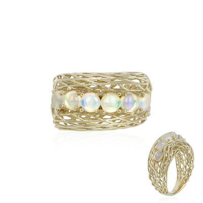 Anillo en oro con Ópalo de Welo (Ornaments by de Melo)
