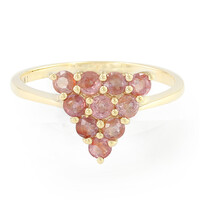Anillo en oro con Zafiro Padparascha no calentado (AMAYANI)