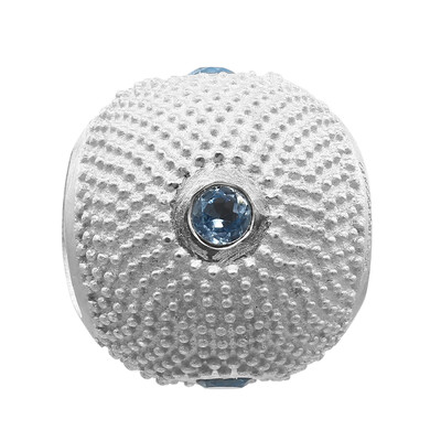 Colgante en plata con Topacio azul suizo (MONOSONO COLLECTION)