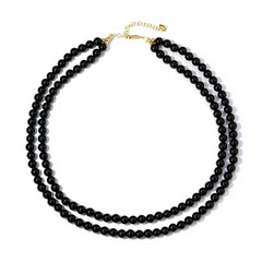 Collar en plata con Turmalina negra