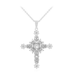 Collar en plata con Topacio blanco