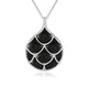 Collar en plata con Ónix negro (KM by Juwelo)