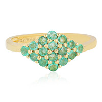 Anillo en plata con Esmeralda de Colombia