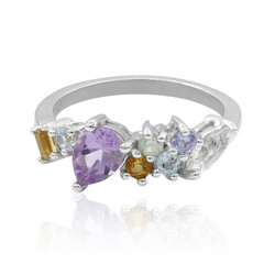 Anillo en plata con Amatista de Bolivia