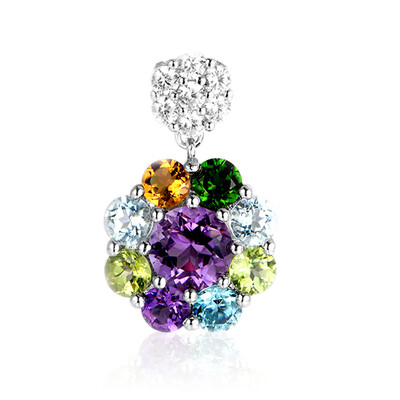 Colgante en plata con Amatista