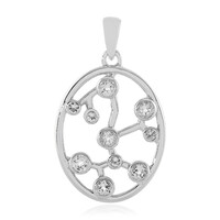 Colgante en plata con Topacio blanco