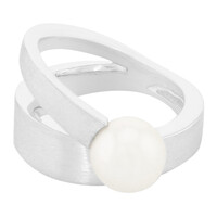 Anillo en plata con Perla de Akoya