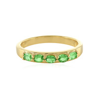 Anillo en plata con Tsavorita