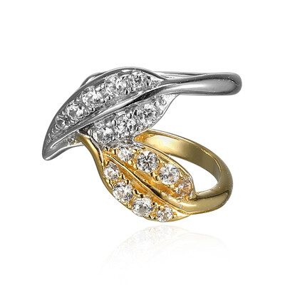 Clips de oreja en plata con Zircón