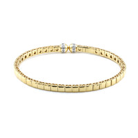 Brazalete en plata con Topacio blanco