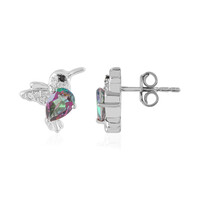 Pendientes en plata con Cuarzo místico