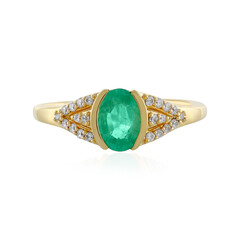 Anillo en plata con Esmeralda de Colombia