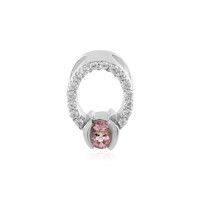 Colgante en plata con Turmalina rosa