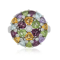 Anillo en plata con Amatista
