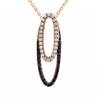 Collar en oro con Diamante negro