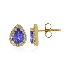 Pendientes en plata con Tanzanita