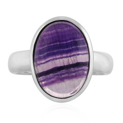 Anillo en plata con Fluorita