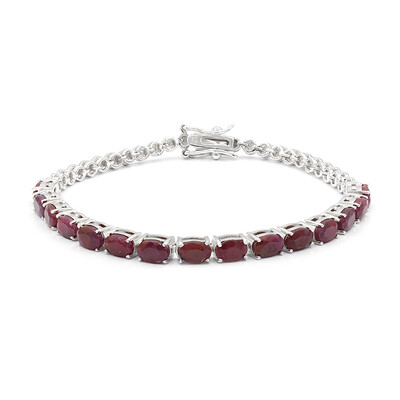 Brazalete en plata con Rubí