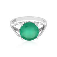 Anillo en plata con Ónix verde