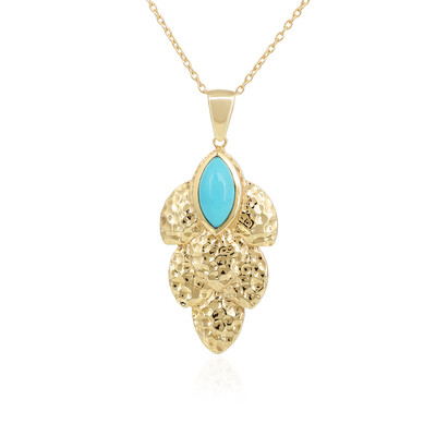 Collar en plata con Turquesa bella durmiente