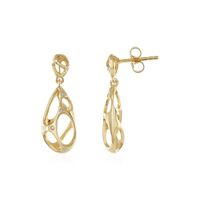 Pendientes en plata con Diamante I2 (J)