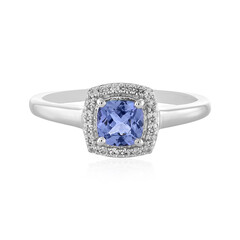 Anillo en plata con Tanzanita sin calentar