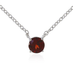 Collar en plata con Granate de Mozambique