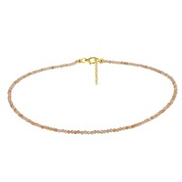 Collar en plata con Aventurina durazno