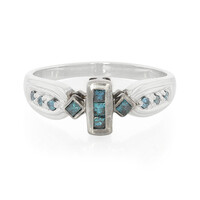 Anillo en plata con Diamante fantasía