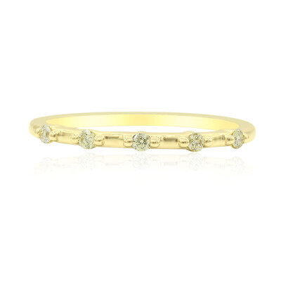 Anillo en oro con Diamante amarillo canario (Annette)