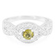 Anillo en plata con Turmalina cuprífera