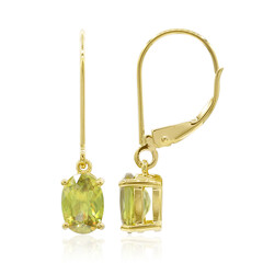 Pendientes en oro con Esfena
