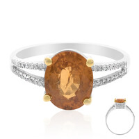 Anillo en oro con Granate mandarina (CIRARI)