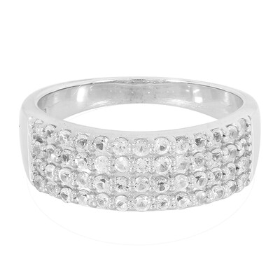 Anillo en plata con Zafiro blanco