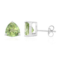 Pendientes en plata con Topacio Kiwi