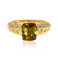 Anillo en oro con Andalucita (de Melo)