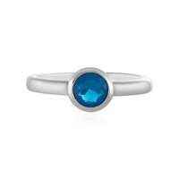 Anillo en plata con Ópalo azul de Etiopía