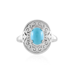 Anillo en plata con Turquesa bella durmiente