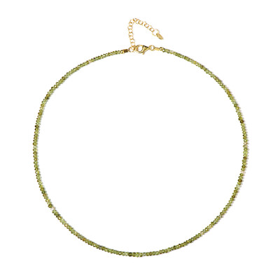 Collar en plata con Turmalina verde